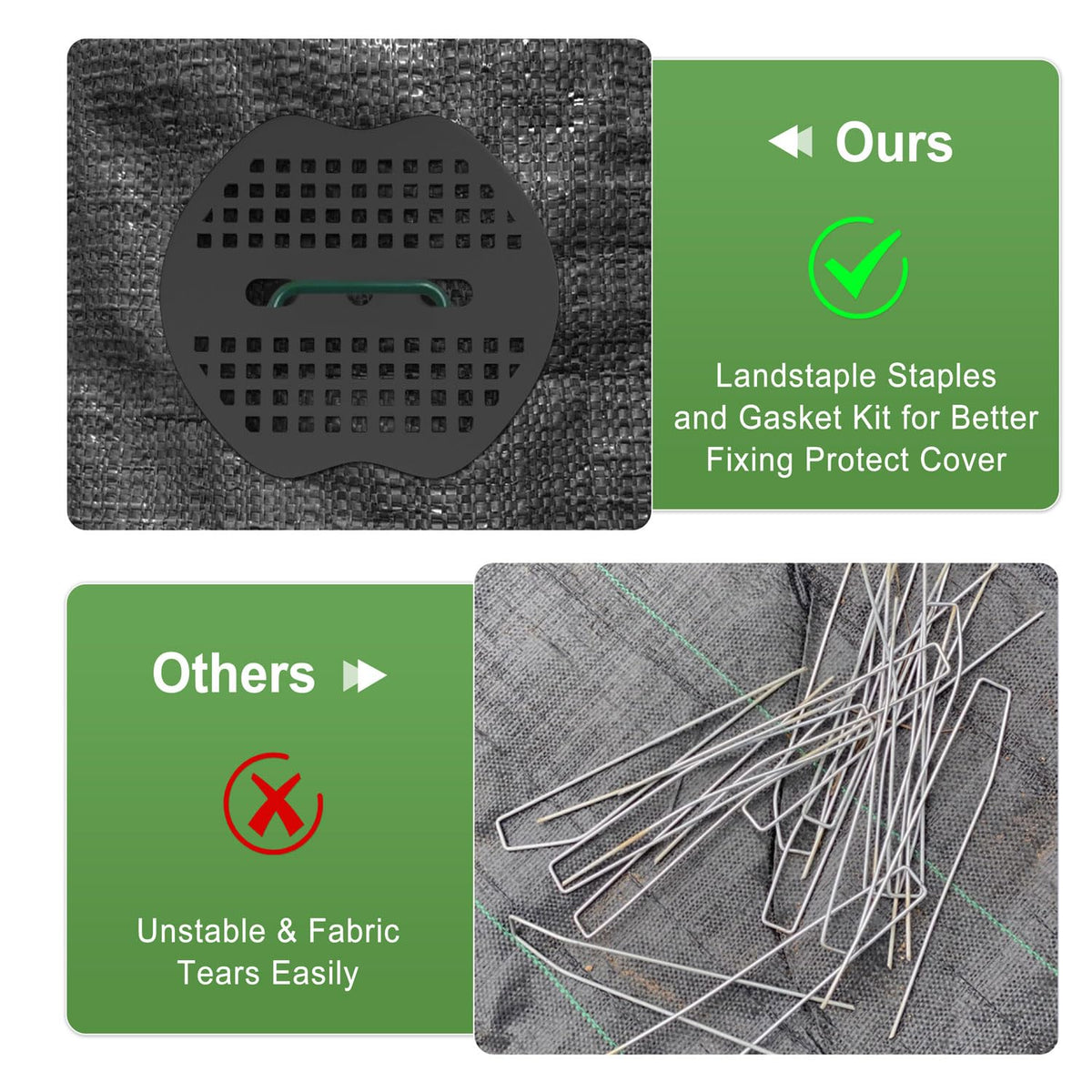 Fotmishu sharp beveled ends ease ground insertion
