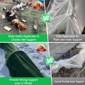 FOTMISHU wind-resistant 11mm pipe delivers durable garden support.