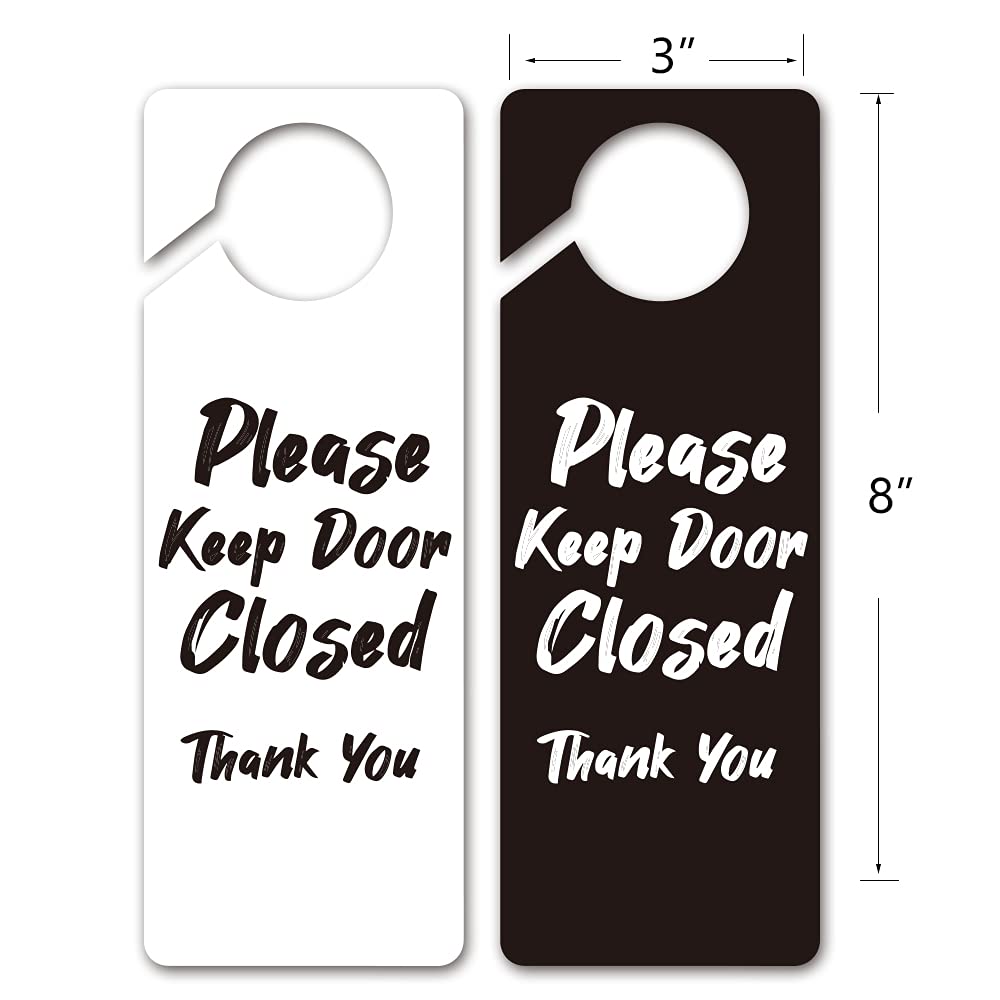 FOUR ORANGUTANS door hanger sign back view remains legible in reception areas.