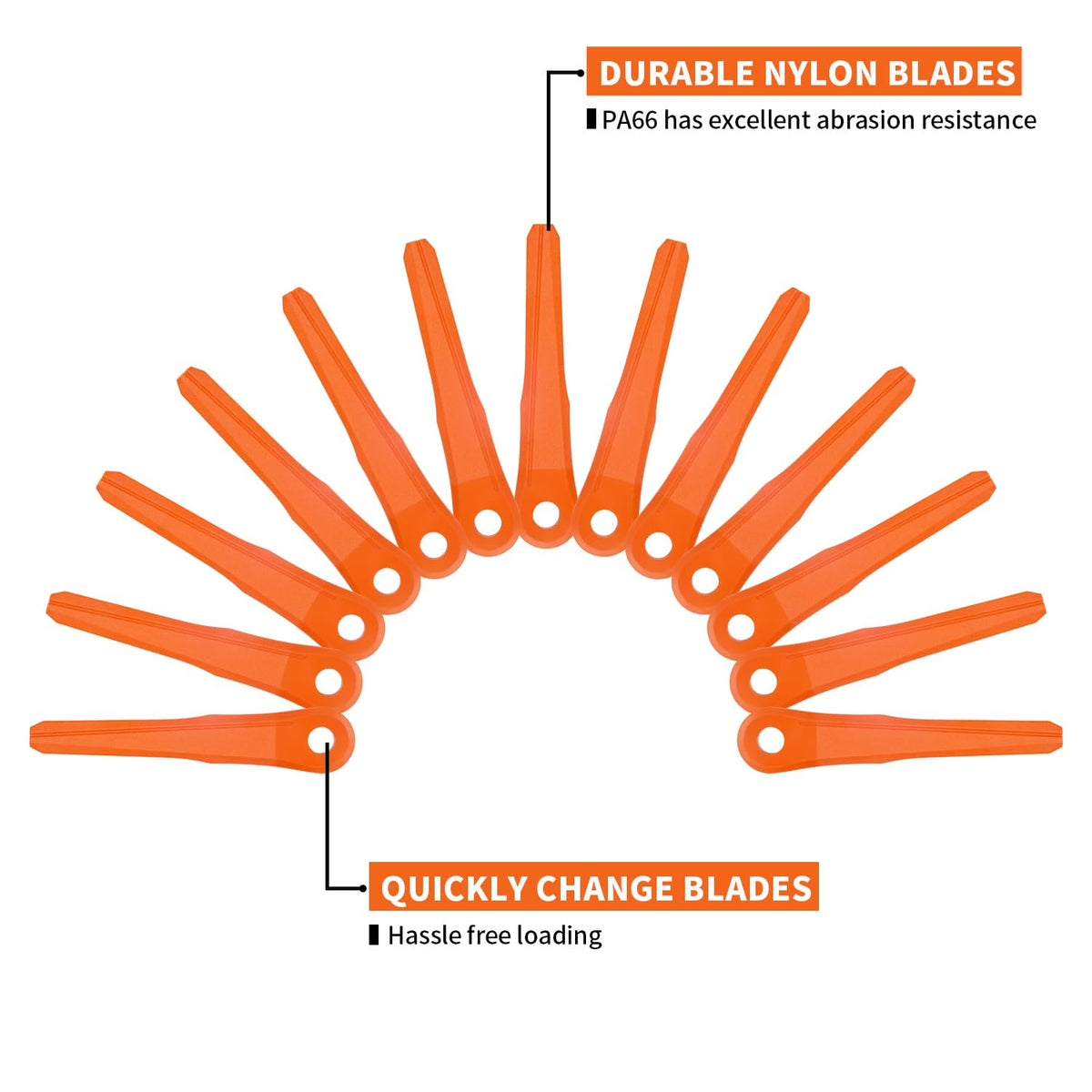 FourShow orange 5.7-inch blade improves visibility during trimming