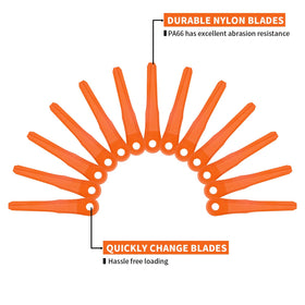 FourShow orange 5.7-inch blade improves visibility during trimming