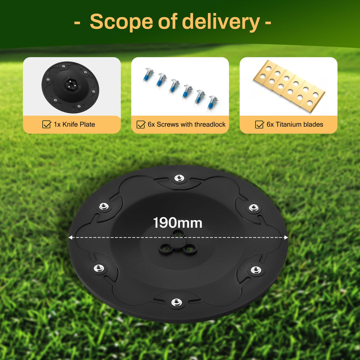 FourShow blade-disc for TerraMow V1000 designed for reliable operation.