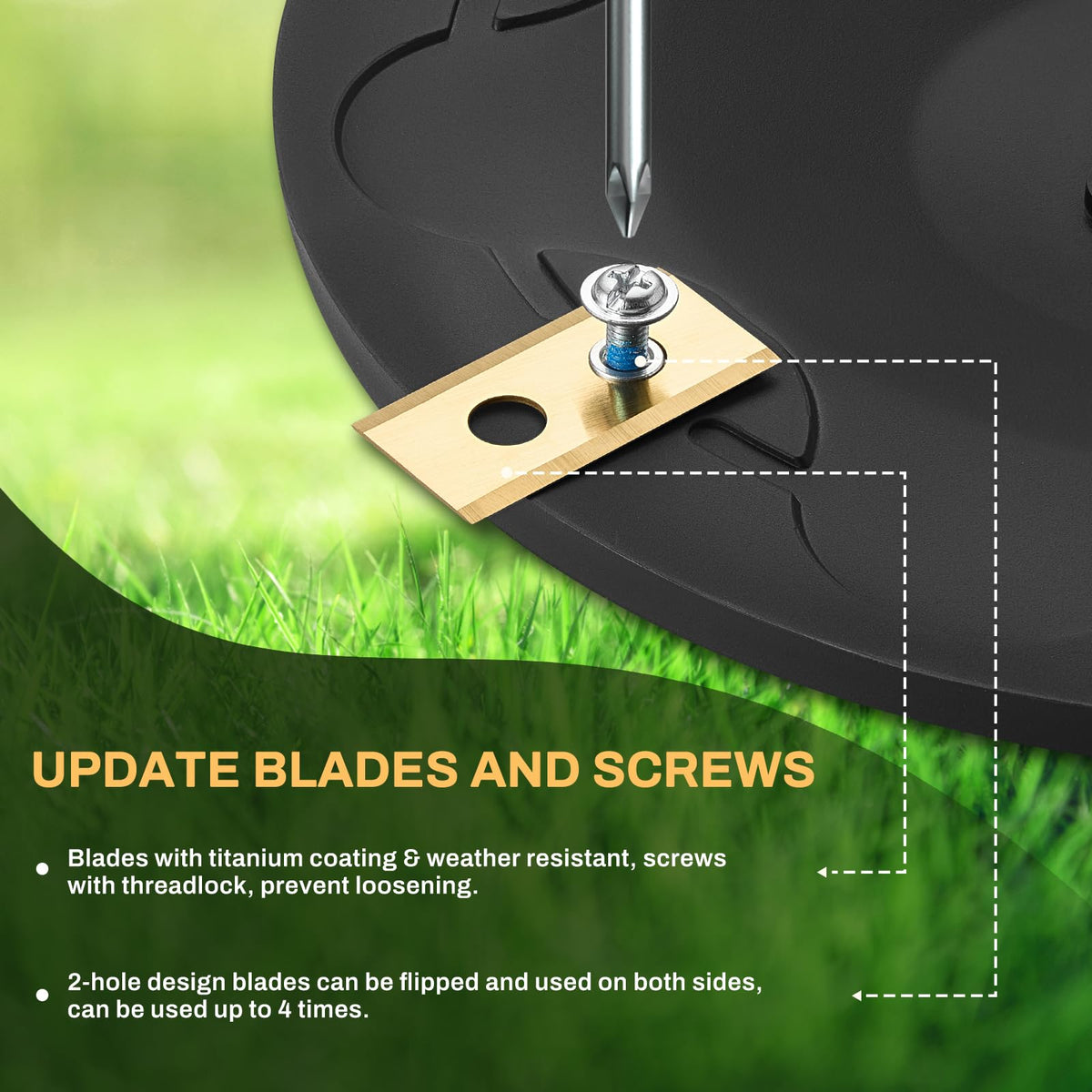 FourShow blade-disc for TerraMow V600 built for durability in diverse weather.