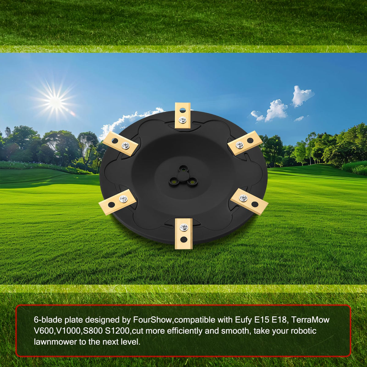 FourShow replacement blades pack with titanium coating for wear resistance.