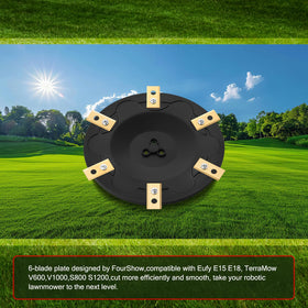 FourShow replacement blades pack with titanium coating for wear resistance.
