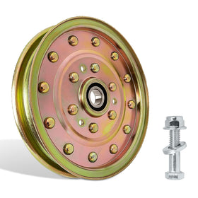 Fourtry 116-4667 flat idler pulley replacement for Exmark decks