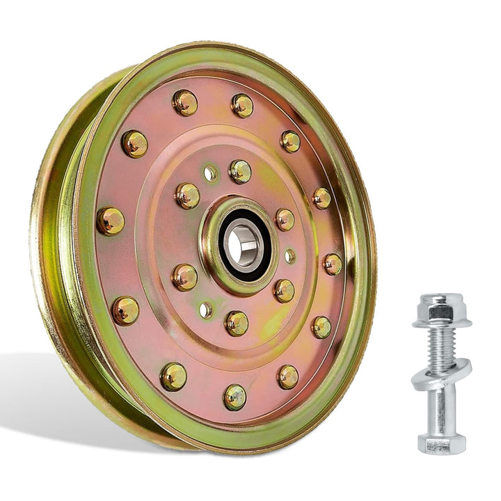 Fourtry 116-4667 flat idler pulley replacement for Exmark decks