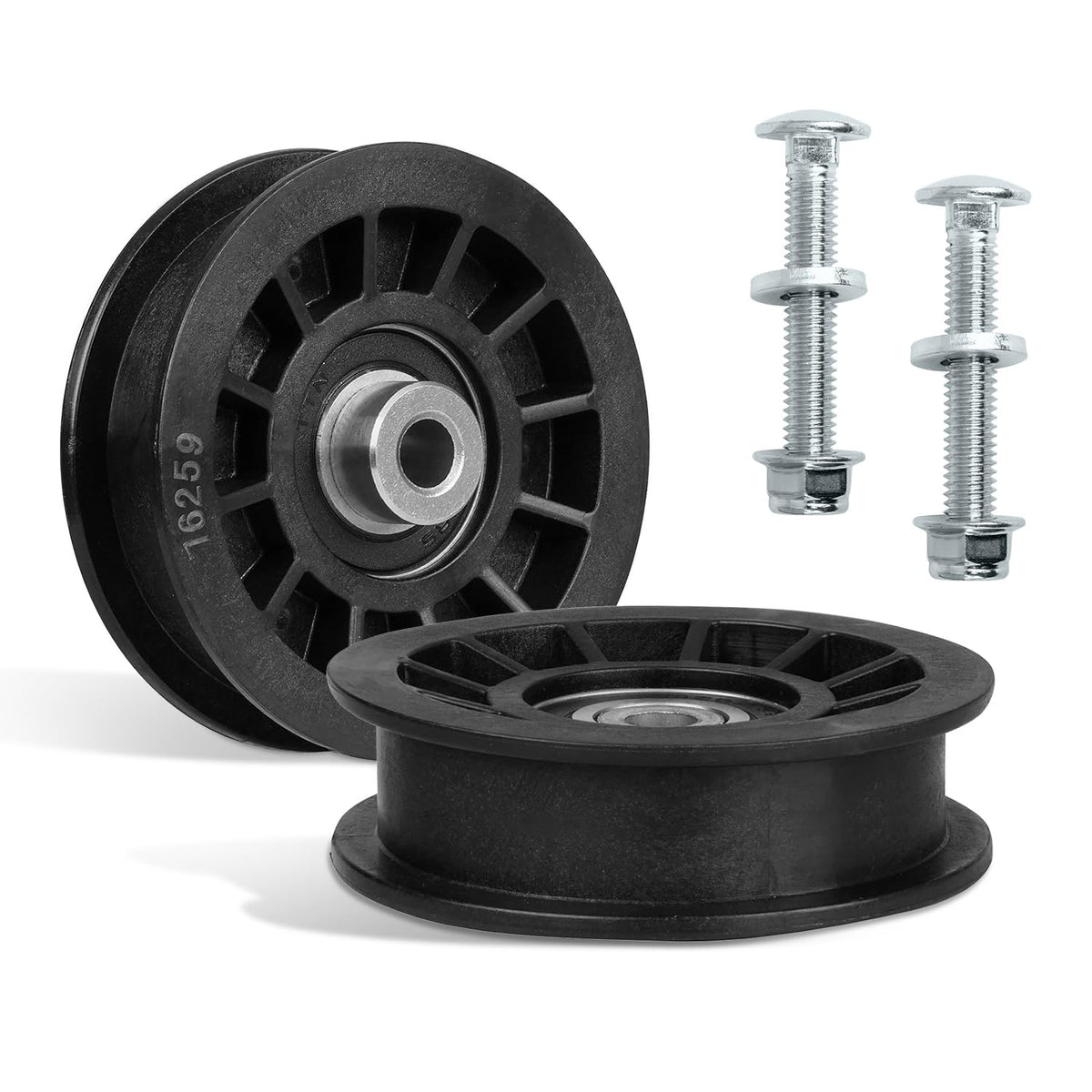 Fourtry 194327 flat idler pulley replacement in packaging for easy install