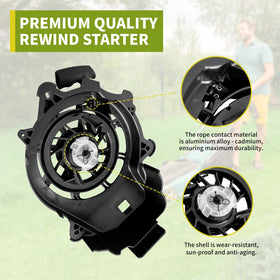 Fourtry 594062 rewind starter mounts to Briggs & Stratton engines.
