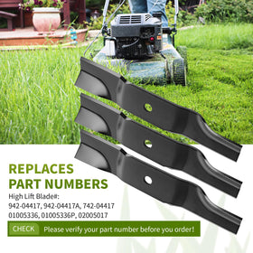 Fourtry 942-04417 blades fit 48-inch Cub Cadet and Z-Force decks