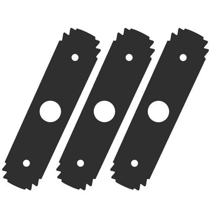 Fourtry AC04215 edger blades with sharp serrated edges for precise edging.