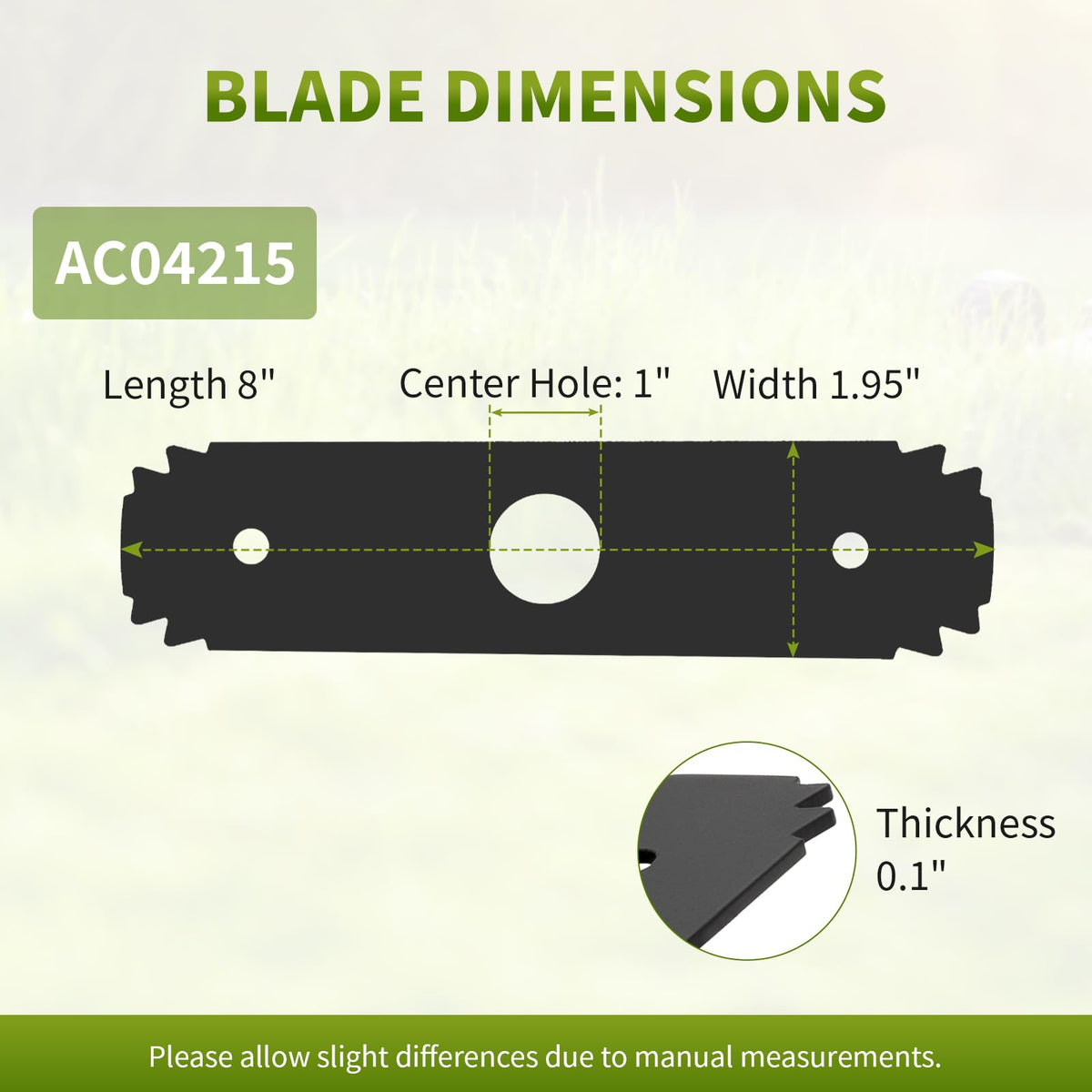 Close-up of Fourtry edger blades showing serrated edges for crisp cuts.