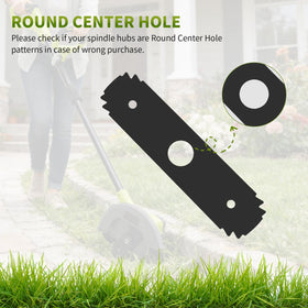 Specs graphic highlighting 8-inch length, 2-inch width, and 1-inch center hole.