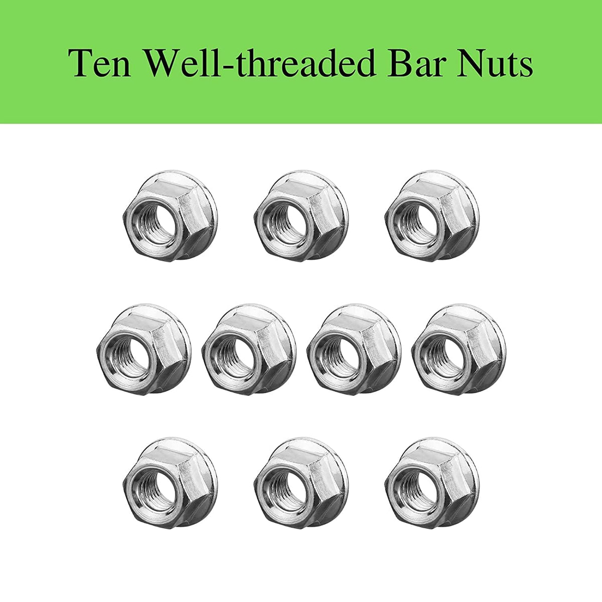 Fourtry bar nut with threaded precision minimizes loosening under high vibration