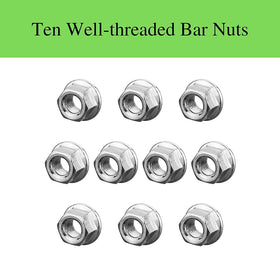 Fourtry bar nut with threaded precision minimizes loosening under high vibration