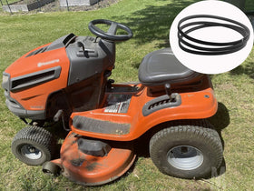 Fourtry deck belt with durable rubber construction for rugged mowing tasks