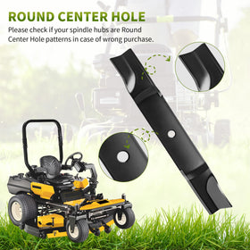 Fourtry blade installs quickly with minimal tools for same-day mowing.