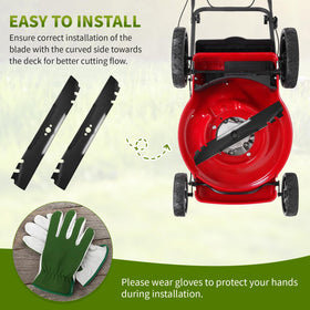 Fourtry easy-installation blades simplify replacements on compatible mowers