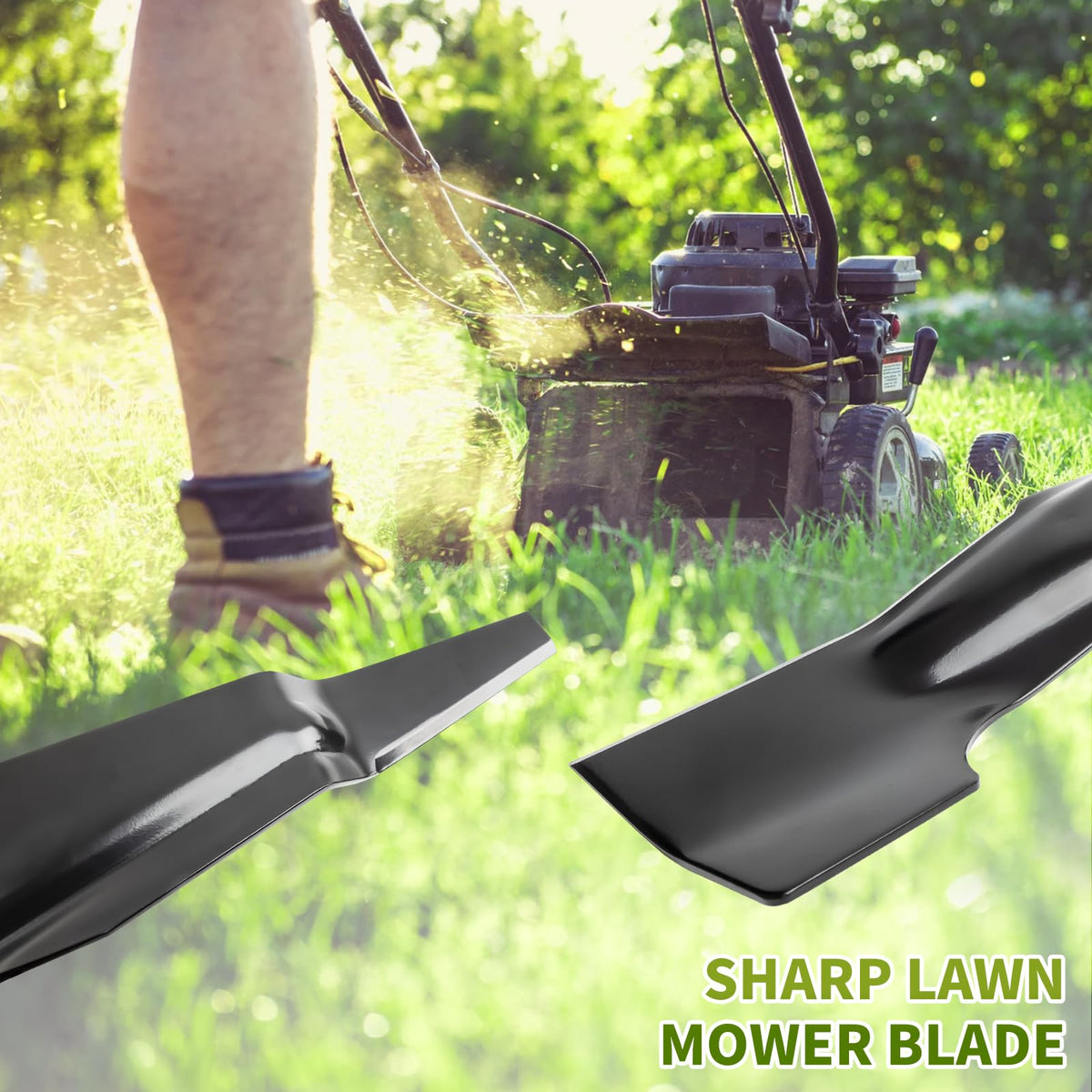Fourtry sharp edge after first use improves mowing results.