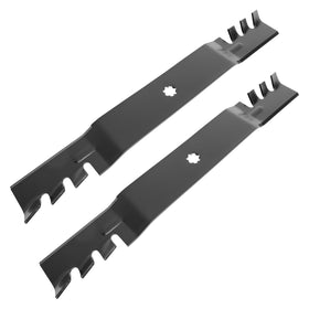 Fourtry GX22151 blades set for compatible John Deere mowers with durable steel.