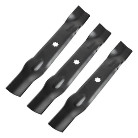 Fourtry GY20852 three-blade-pack ready for 48-inch decks improves cut quality