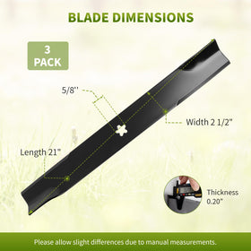 Hi Lift blade on a 61-inch deck, compatible with Husqvarna EZ5224/EZ6124.