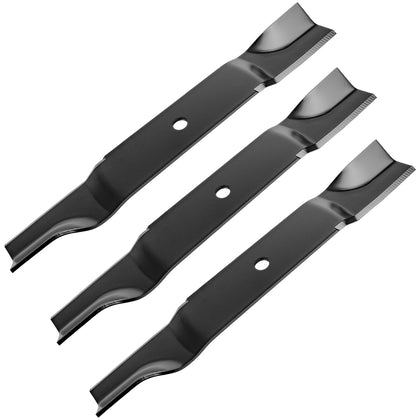 Fourtry high-lift mower blade on Cub Cadet 60 deck improves airflow for cleaner bagging.