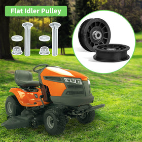 Fourtry idler pulley demonstrates smooth operation to reduce belt wear during mowing