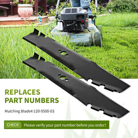 Fourtry blades compatible with 116-6358 series for precise lawn mowing