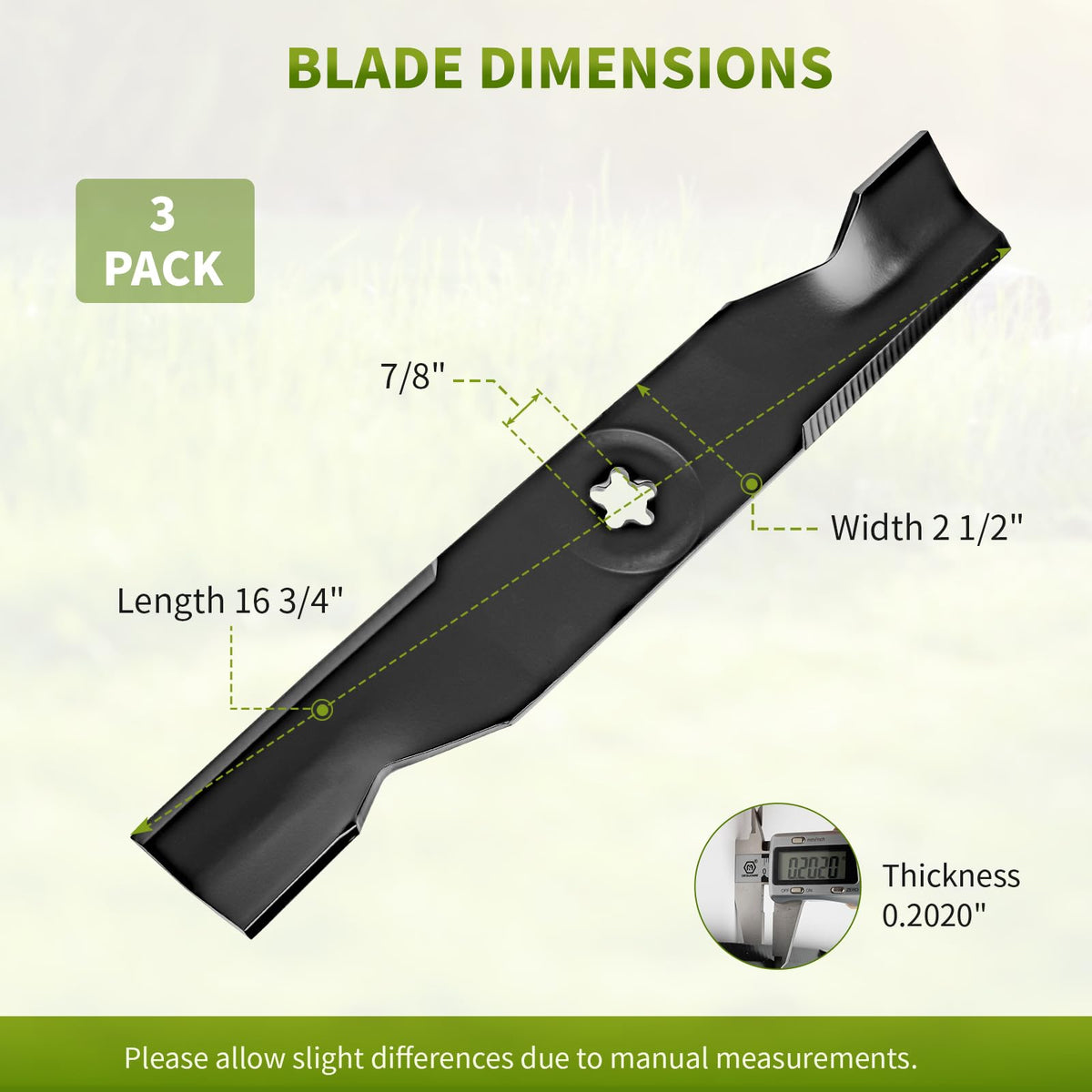Fourtry powder-coated blades built for durability in wet and rugged mowing.