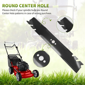 Fourtry powder-coated finish reduces rust and extends blade life