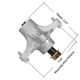 Two-pack pre-greased spindle with sealed bearings, quick install.