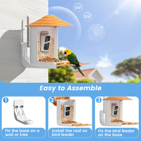 FOVAL Bird Feeder Camera solar panel powering continuous observation
