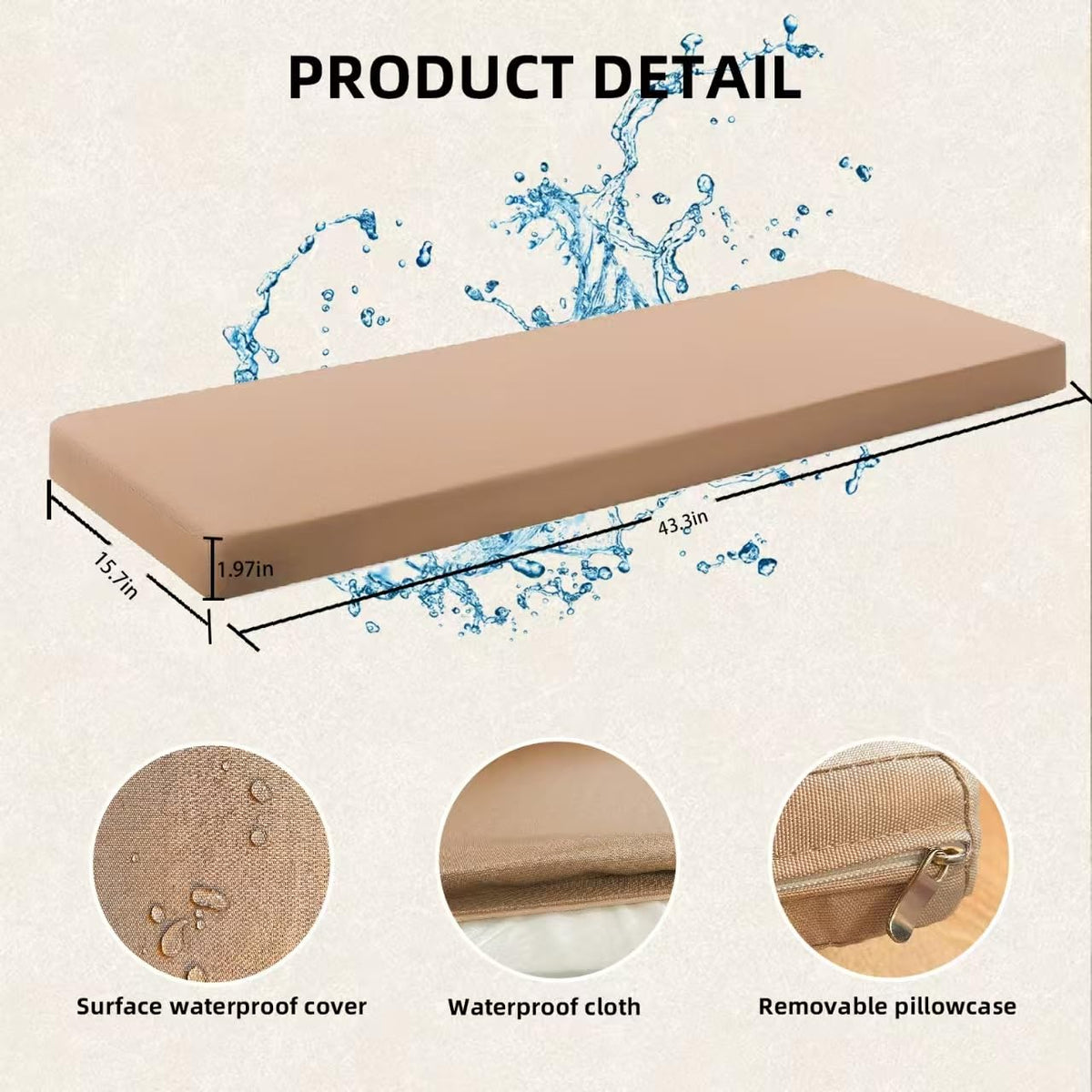 Fovege insulation sauna seat mat helps minimize heat transfer.