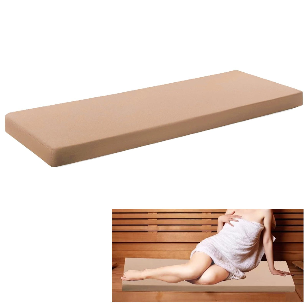 Fovege sauna seat cushion waterproof for durable comfort during sessions.
