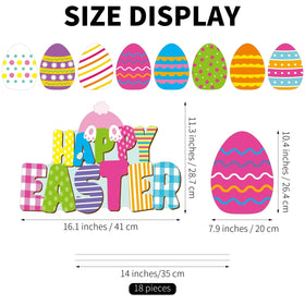 Fovths colorful Easter eggs pattern brightens any lawn