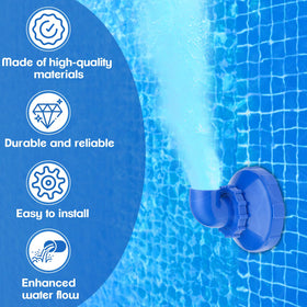 FOWSRHRG pool jet nozzle durable materials withstand chemicals and weather.