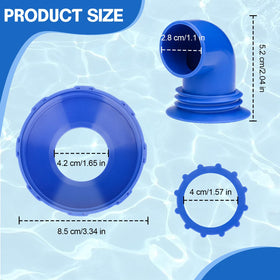 FOWSRHRG pool return jet fitting demonstrates easy-install.