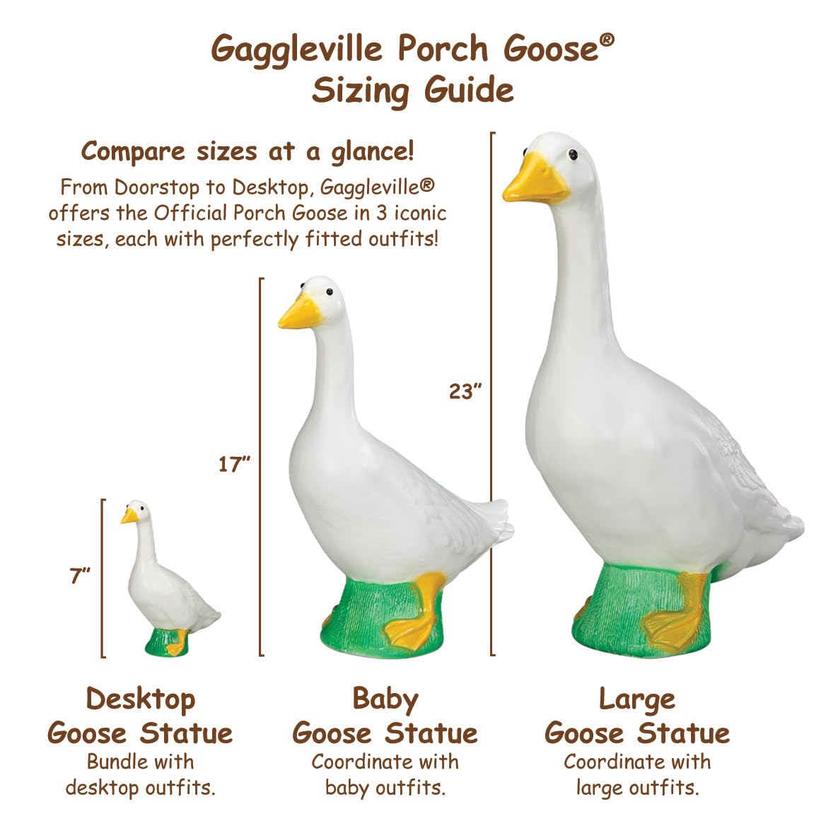Goose not included but outfit transforms your display