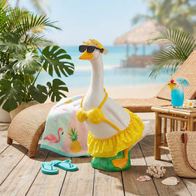 Fox Valley Traders Gaggleville outfit on a 17-inch statue demonstrates ideal fit.