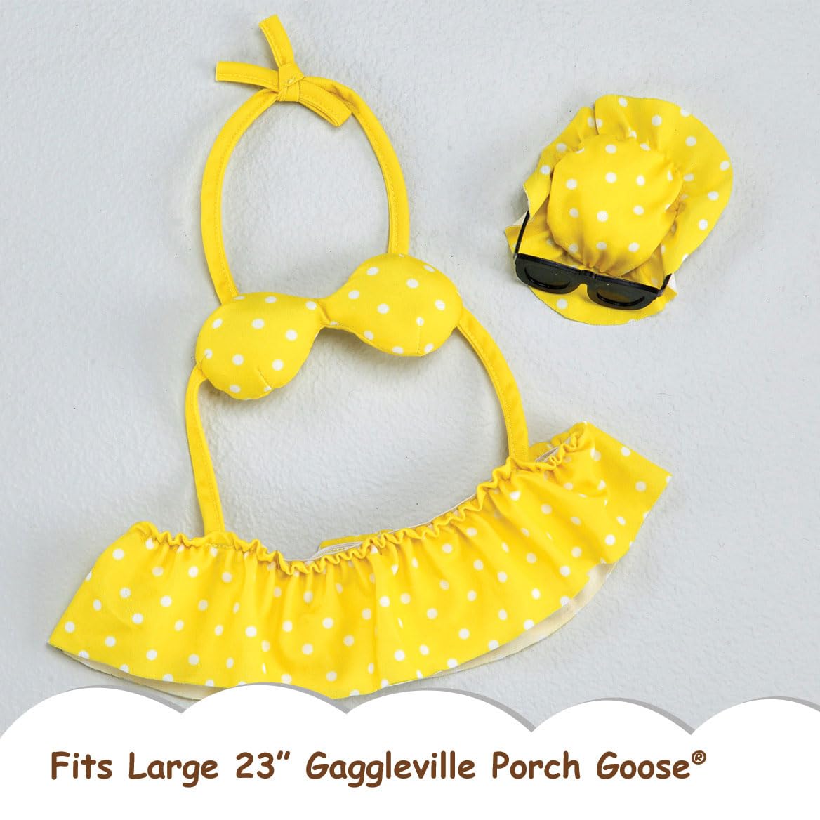 Fox Valley Traders Gaggleville sun hat with elastic strap adds sun-ready style.