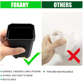 Foxany pots feature drainage holes to prevent waterlogging