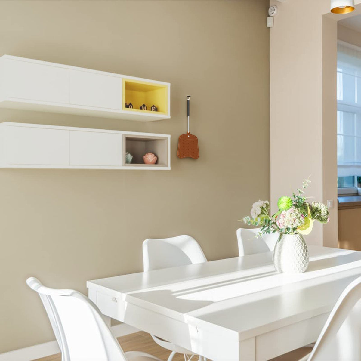 Leather surface cleans easily after use.