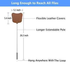 Foxany 26-inch extendable pole reaches high and distant flies.