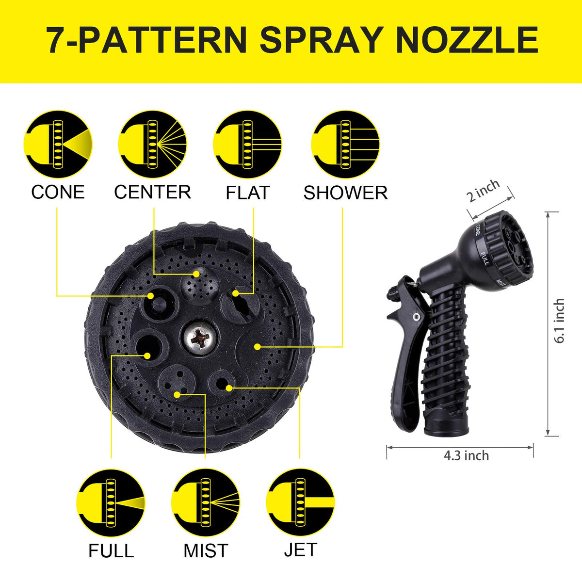 FOXEASE kink-free design maintains steady flow during gardens and car washes.