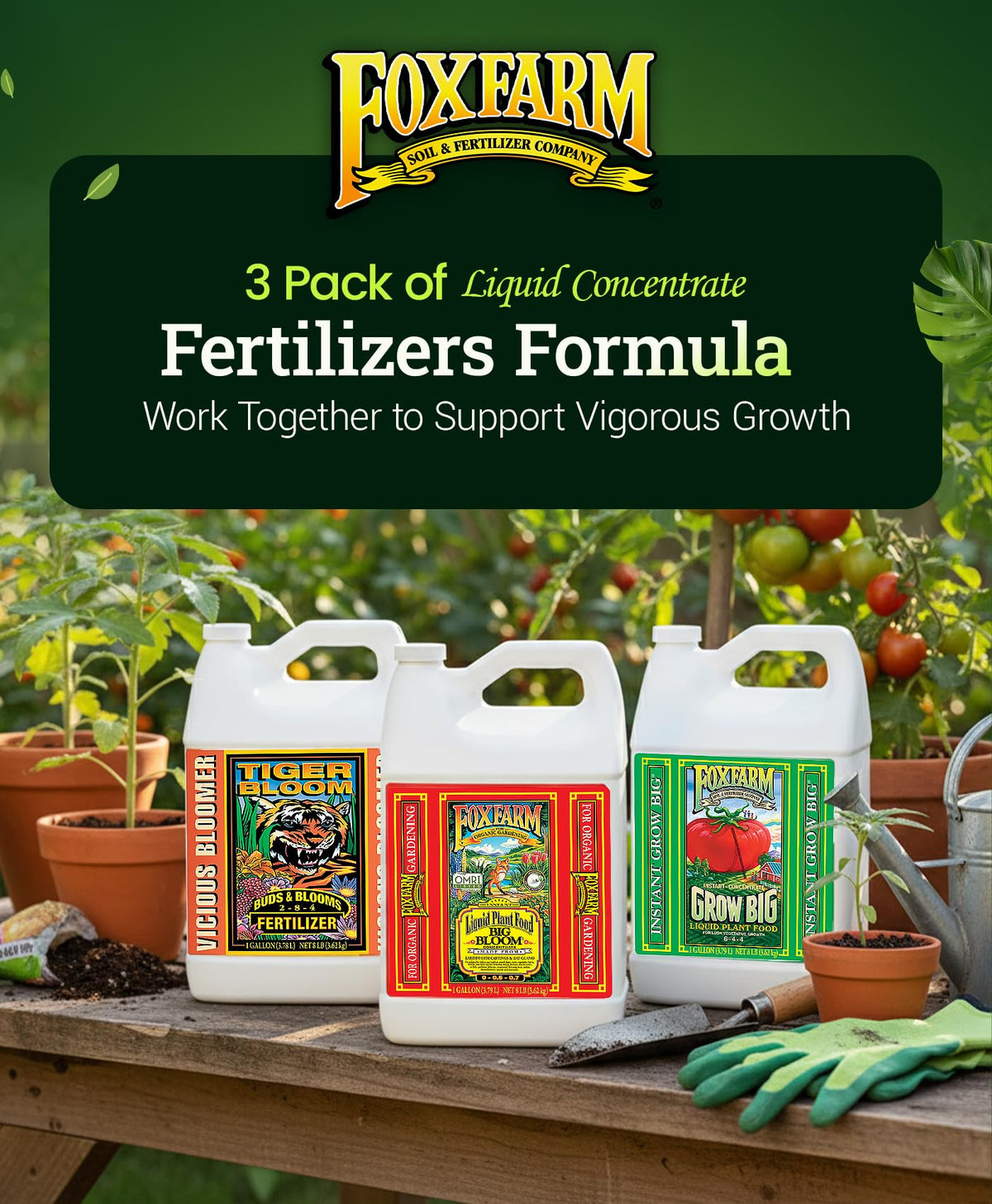 FoxFarm application drops showing easy measurement for mixing.