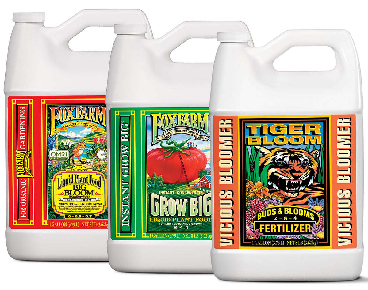FoxFarm Big Bloom bottle front view for flowering plant nutrition.