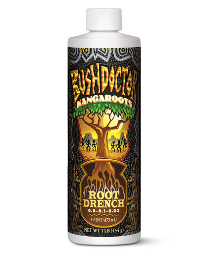 FoxFarm Kangaroots bottle pour demonstrates easy root hydration.