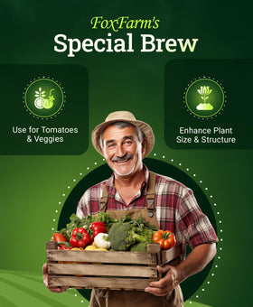 FoxFarm Grow Big liquid showcasing earthworm castings for nutrient rich nourishment