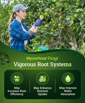 Calcium and sulfur enrichment supports tree health in FoxFarm fertilizer.